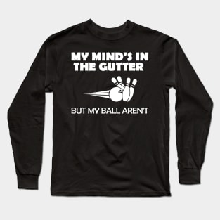 funny bowling Long Sleeve T-Shirt